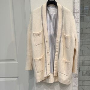 Cream Cardigan Sweater